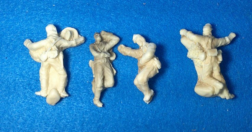 PAS-MANDOWN Paragon,Casualty Figure Set (54MM) 4 in 4 Poses